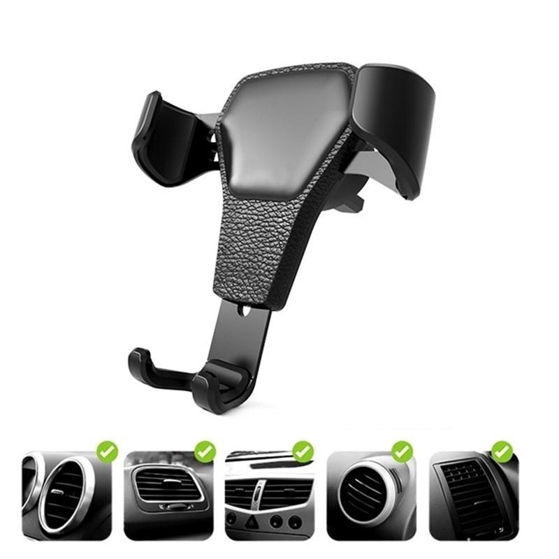 Universal360° Degree Car Phone Holder Smartphone Handphone Mobil Hitam Yang Dapat Diputar GPS Support Cell Stand Mount Holder