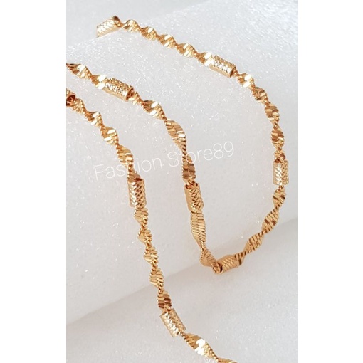 Ready Kalung Fashion import lapis emas 18K kalung dewasa fashion import