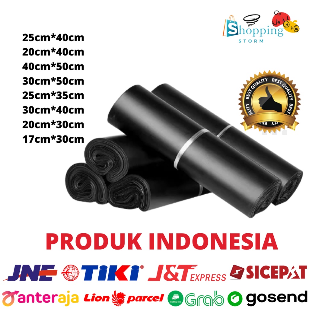 

Plastik Packing Olshop Polymailer Hitam Amplop isi 100 Lembar Kantong Plastik Packing Online Amplop Plastik Polymailer