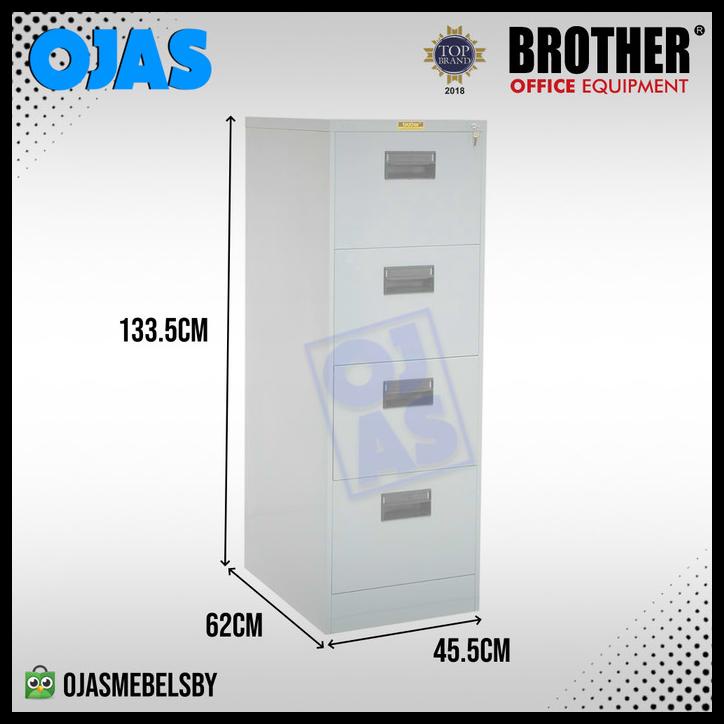 Jual BEST SELLER !!! LEMARI ARSIP BESI FILLING CABINET 4 LACI BROTHER B ...