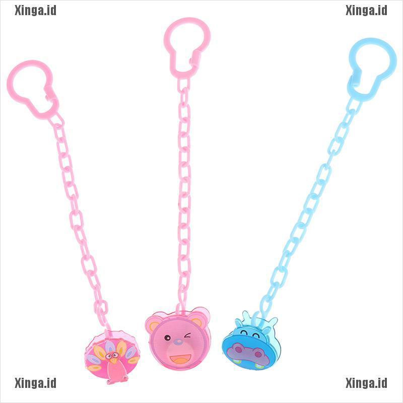 Iga Jepit Empeng Motif Kuda Nil Beruang Burung Merak Kartun Warna