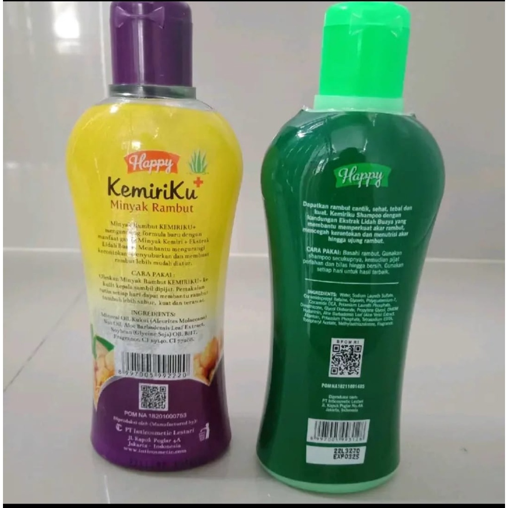 PAKET SHAMPOO &amp; MINYAK PERAWATAN RAMBUT RONTOK HAPPY LIDAH BUAYA