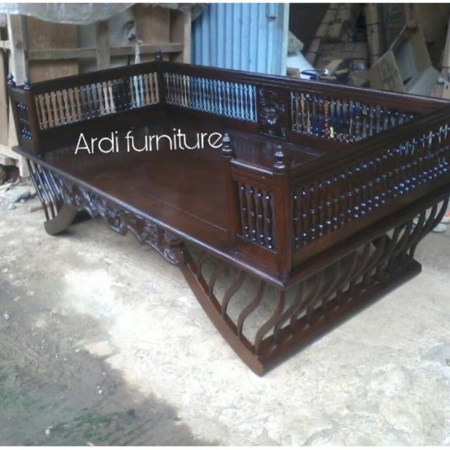 Kursi bangku kayu jati bale bale Arjuna resban thailand ukir jepara