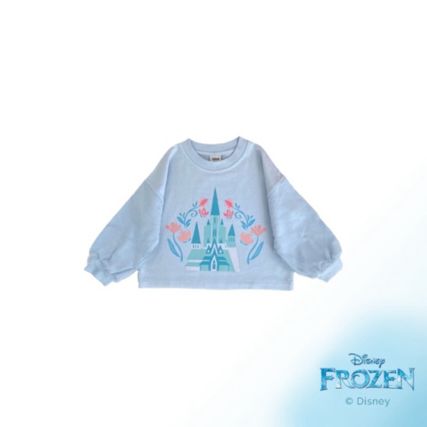 Promo SOLERAM Berkualitas - - Sweater - Tulle [Disney Baby Frozen Collection] CASTLE Blue 4Y