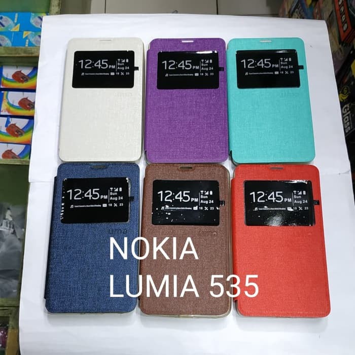 NOKIA LUMIA 535 / N535 sarung flip cover ume/ sarung model buku MANTUL