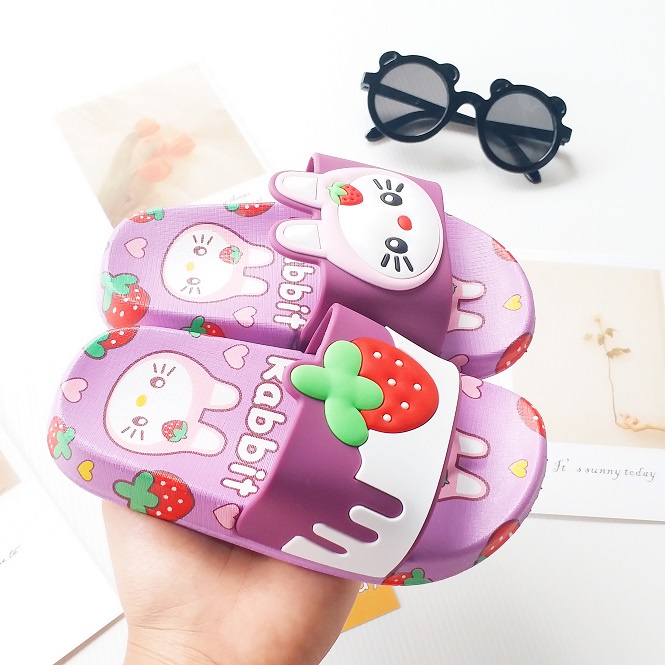 HappyOliver HELLO BERRY Sandal Anak Perempuan Bahan Karet Model Lucu 2-5 Tahun