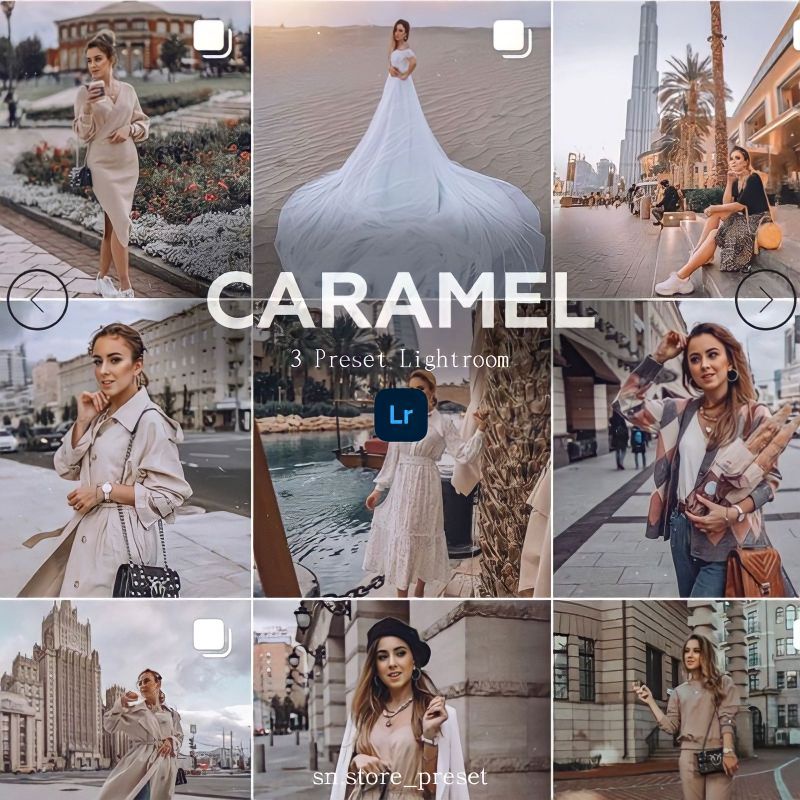 3 PRESET LIGHTROOM CARAMEL SERIES For IOS &amp; Android