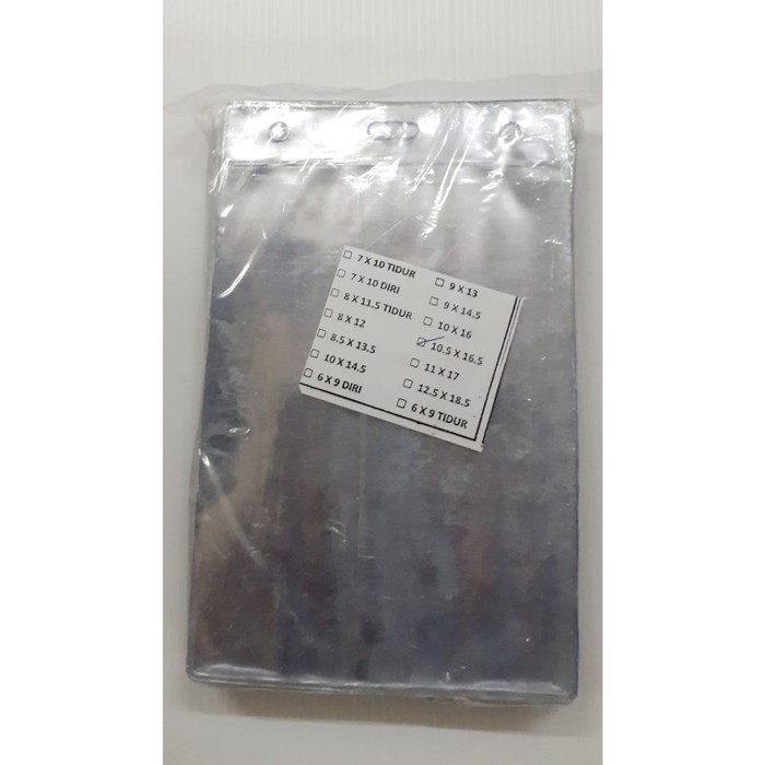 

PLASTIK PANITIA / NAMETAG VERTICAL 10.5 x 16.5cm ISI 100pcs