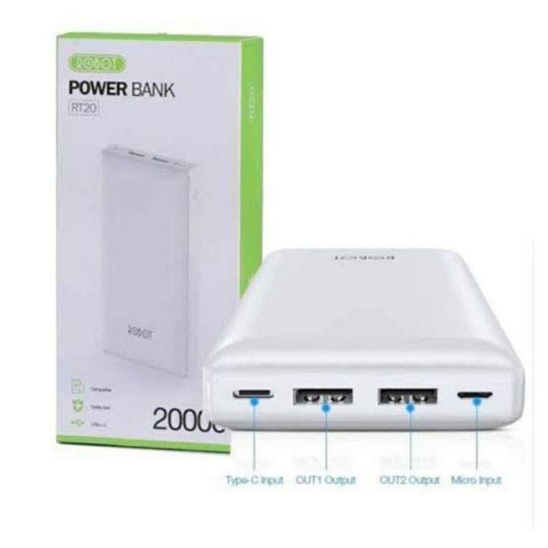 Power Bank Robot rt20 20.000 mAh