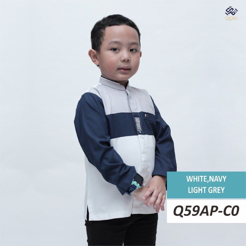 [COD] Qori Apparel - Baju koko anak Q59 (Lengan panjang)
