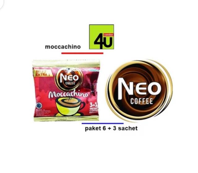 Kopi neo coffe neo moccachino dan macchiato 9 pcs