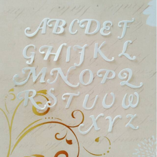 

Scrapbook Diecut Huruf Kapital