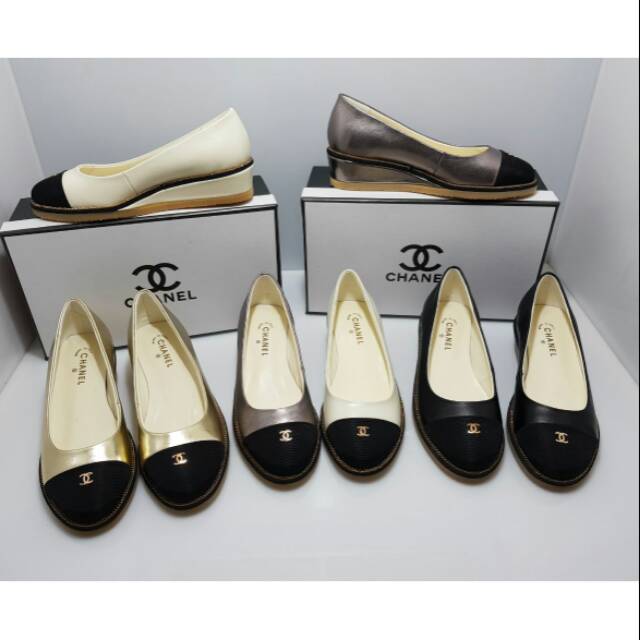 BR - CH WEDGES SHOES ORI LEATHER WH-618