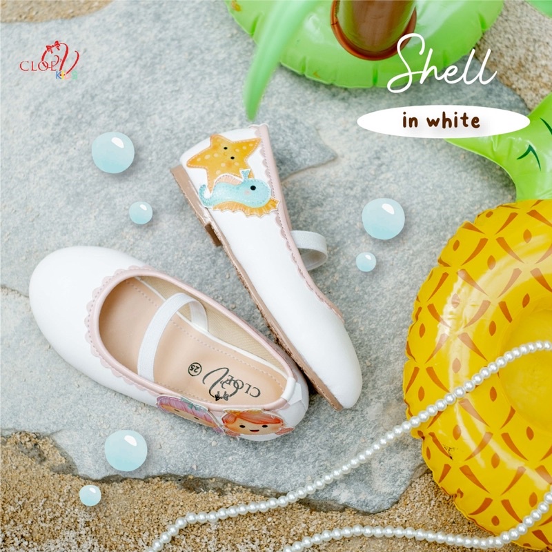 CLOEVKIDS - Shell Sepatu Flatshoes Anak Perempuan - Mermaid Series