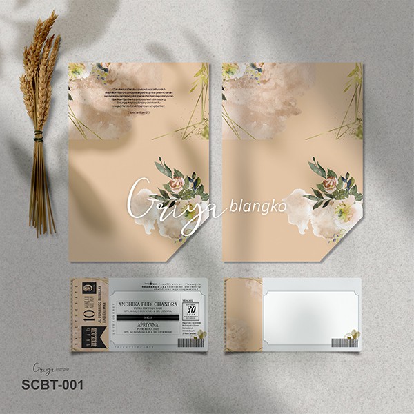 Scbt 001 Blanko Undangan Pernikahan Griya Blangko Seri 2 Shopee Indonesia