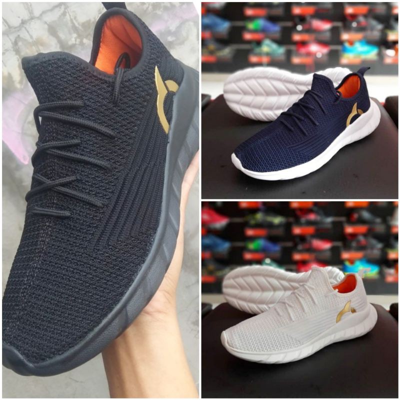 ORIGINAL Ortuseight frontier black navy white sepatu lari running jogging ortus eight