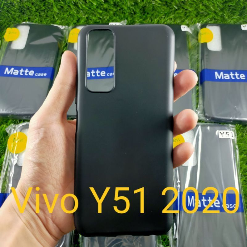 SLIM BLACK VIVO Y51 2020 SOFTCASE HP VIVO Y51 2020 SILIKON HP VIVO Y51 2020 CASING VIVO Y51 2020