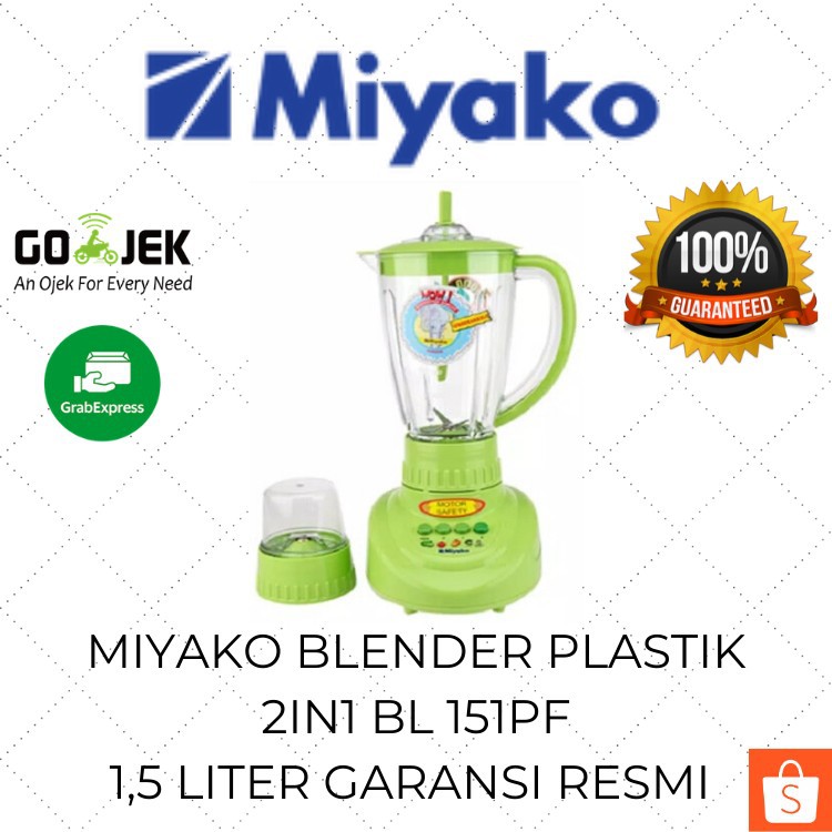 Miyako Blender ES Batu BL151PF-AP 1,5 Liter 2IN1 Plastik