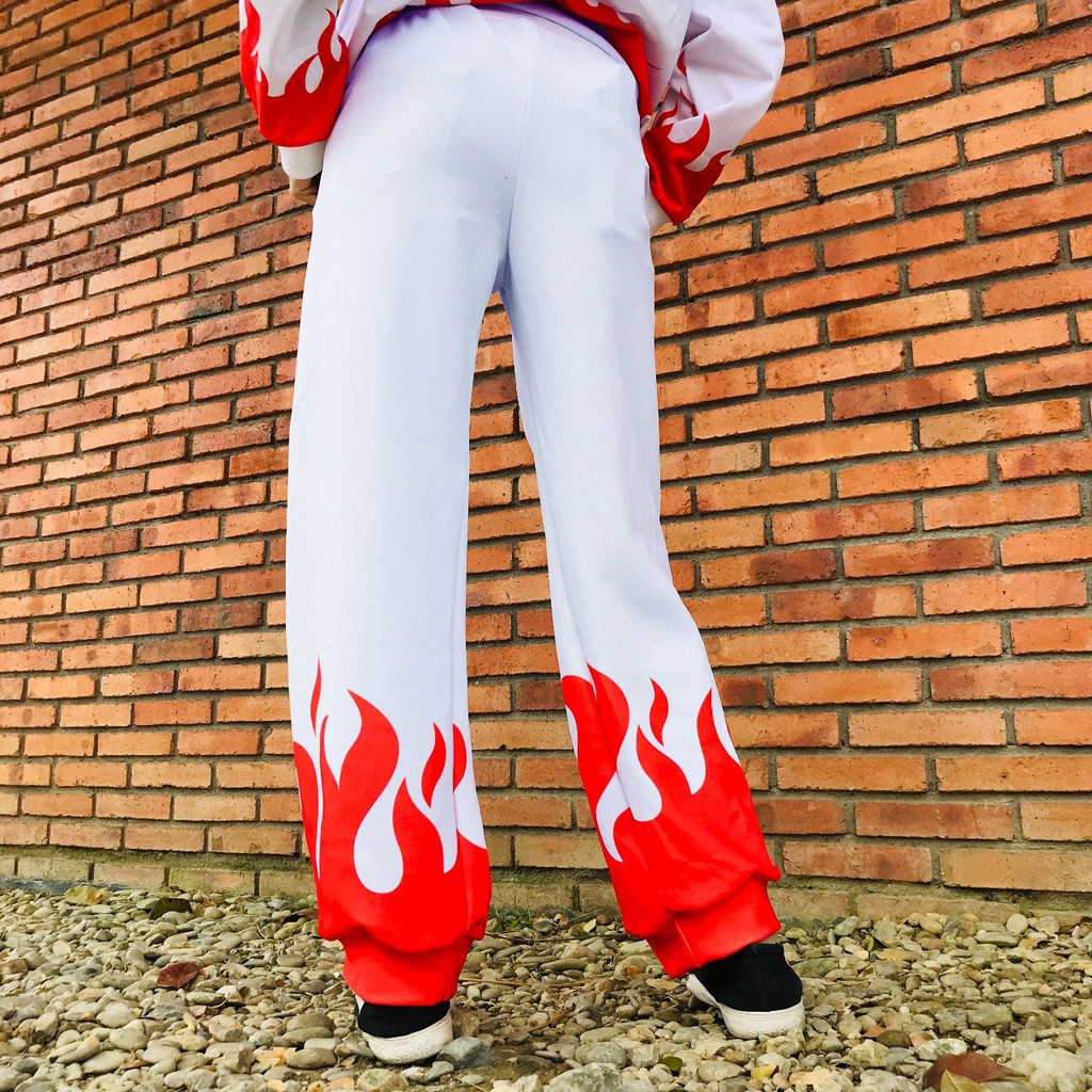 Jogger pants Yondaime Hokage 7 White Anime Manga Naruto Premium Unisex