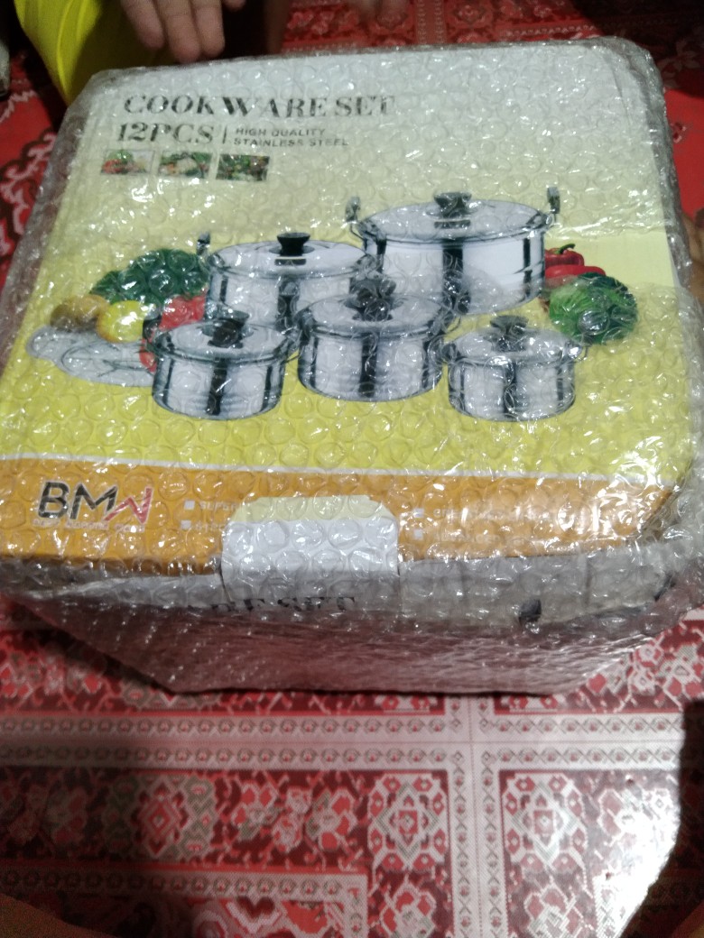 Panci Set Stainless 10 Pcs Tutup Kaca