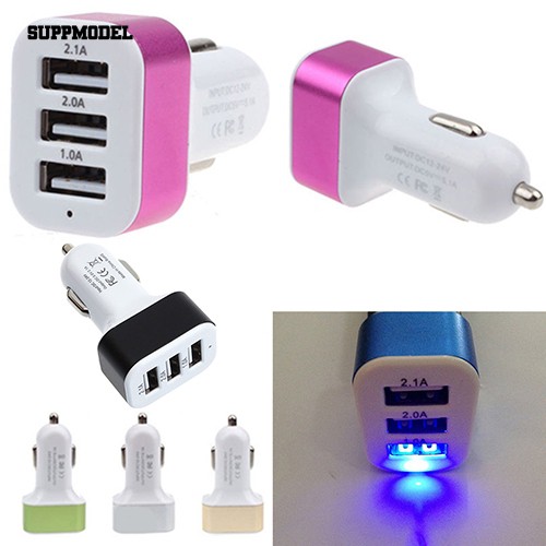 【 wu 】 Charger Fast Charging Universal 3 Port USB LED Samsung