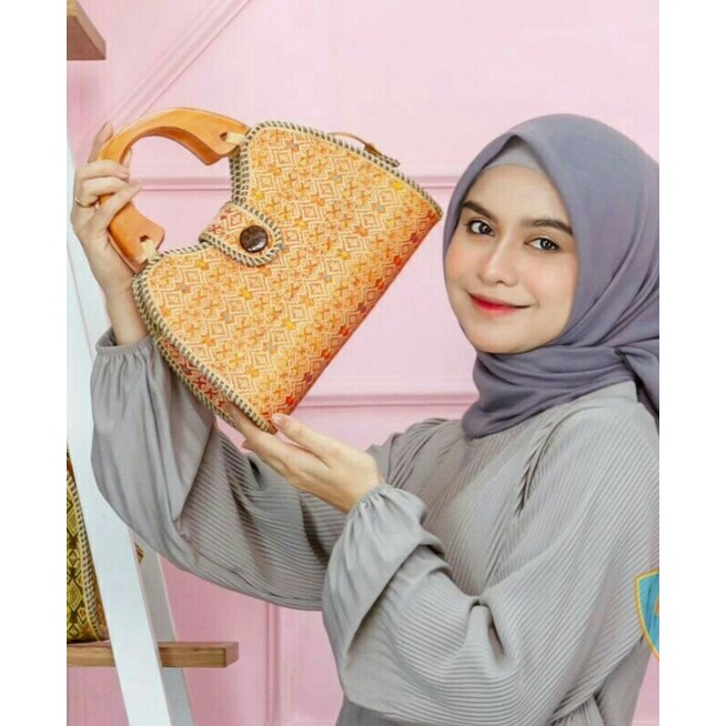 Tas Songket -  Tas Kondangan Wanita - Tas Pesta - Tas Lebaran - Hand Bag Wanita - Tas Wisuda