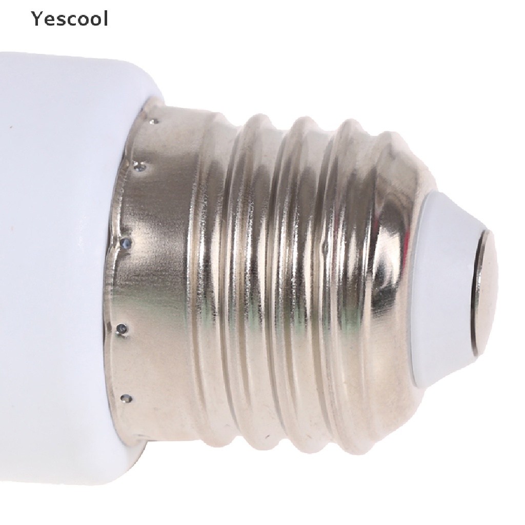 Yescool Adaptor Fitting Bohlam Lampu E27 220V Bahan ABS Warna Putih