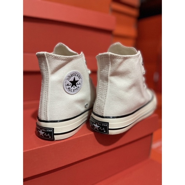 [BISA COD] CONVERSE 70'S HIGH BEIGIE LIST BLACK PREMIUM