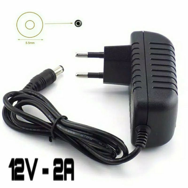 Power Supplay Adaptor Kamera Cctv 2A 12V Kodok / Adaptor Led 12 Volt 2 Ampere / Dvr Camera Cctv 4Ch