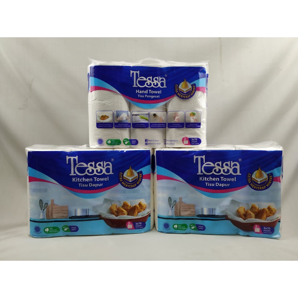 TESSA KITCHEN TOWEL TISU DAPUR 3 ROLL