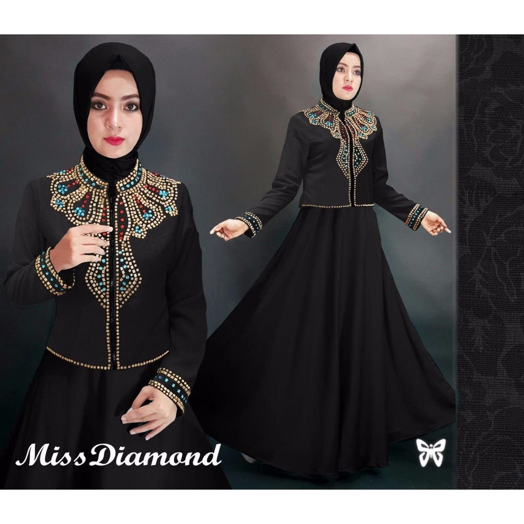 set diamond 2in1/ Setelan Wanita Muslim Baletoli Emboss/Baju Kondangan Cewek Motif