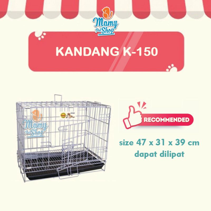 KANDANG LIPAT GROMING K-150 FREE KARDUS