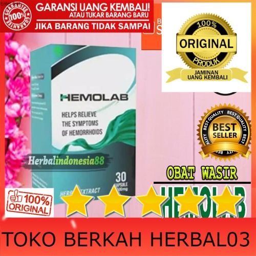 100% ASLI TERLARIS !! HERBAL HEMOLAB ORIGINAL - MENGATASI GEJALA WASIR - HEMOLAB DIJAMIN PALING MANJ