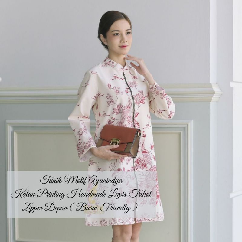 Tunik Batik Shabby Atasan Tunik Wanita Lengan Panjang Batik Shabby Chic Terbaru Dress Shabby Batik