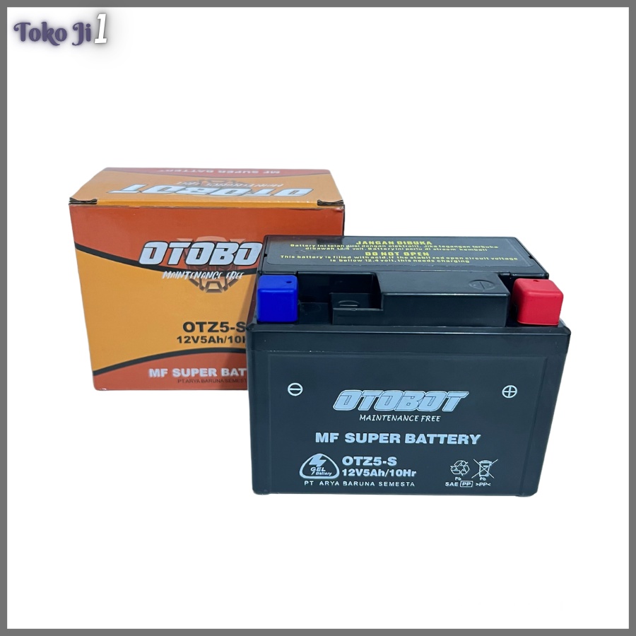 OTOBOD Aki Kering Motor Beat Karbu Vario 110 Beat FI Scoopy Vixion Mio j Mio M3 OTZ5S 12V 5ah