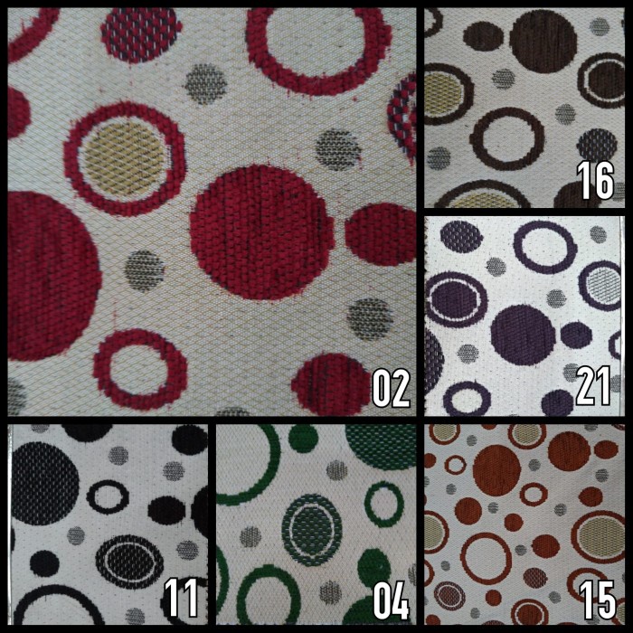 Kain Regatta Motif Bulat - Bubble (Furniture- Sofa- Kursi) ~ yst561