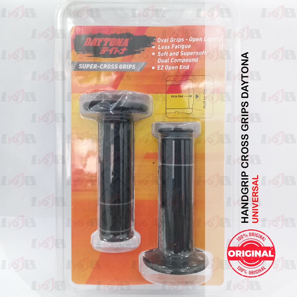 Handgrip Handfat Super Cross Daytona Karet Handle Gas Motor Universal Variasi Racing Parts Dual Comp