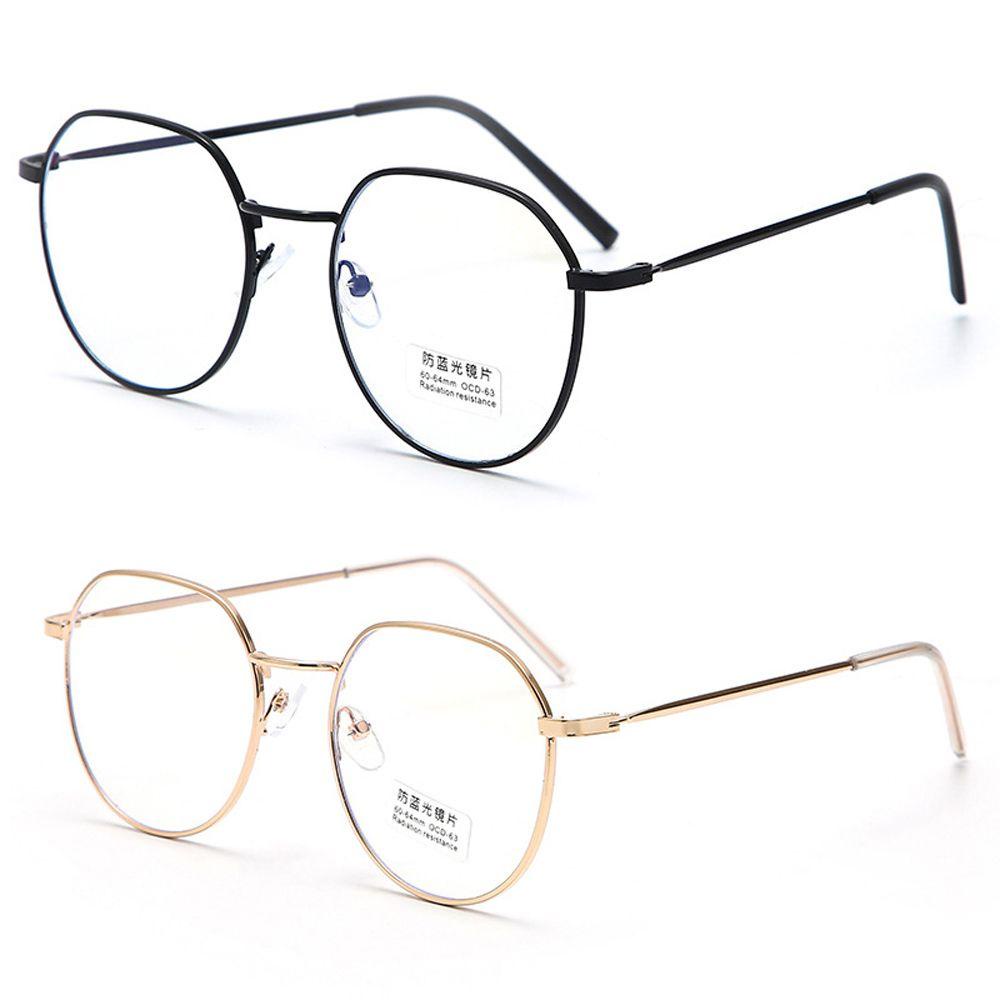 Mxbeauty Kacamata Komputer Fashion Korea Cahaya Biru blocking Vintage Metal Frame Eyewear