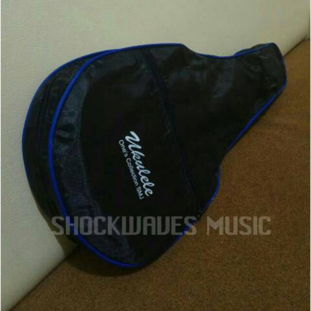 Tas Softcase Gitar Ukulele Polos Hitam Murah