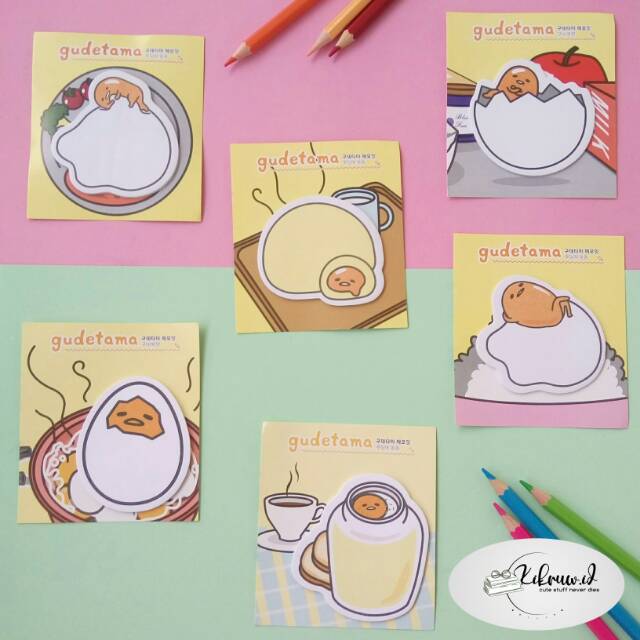 

STICKY NOTES MEMO GUDETAMA TELUR MEMO MINI