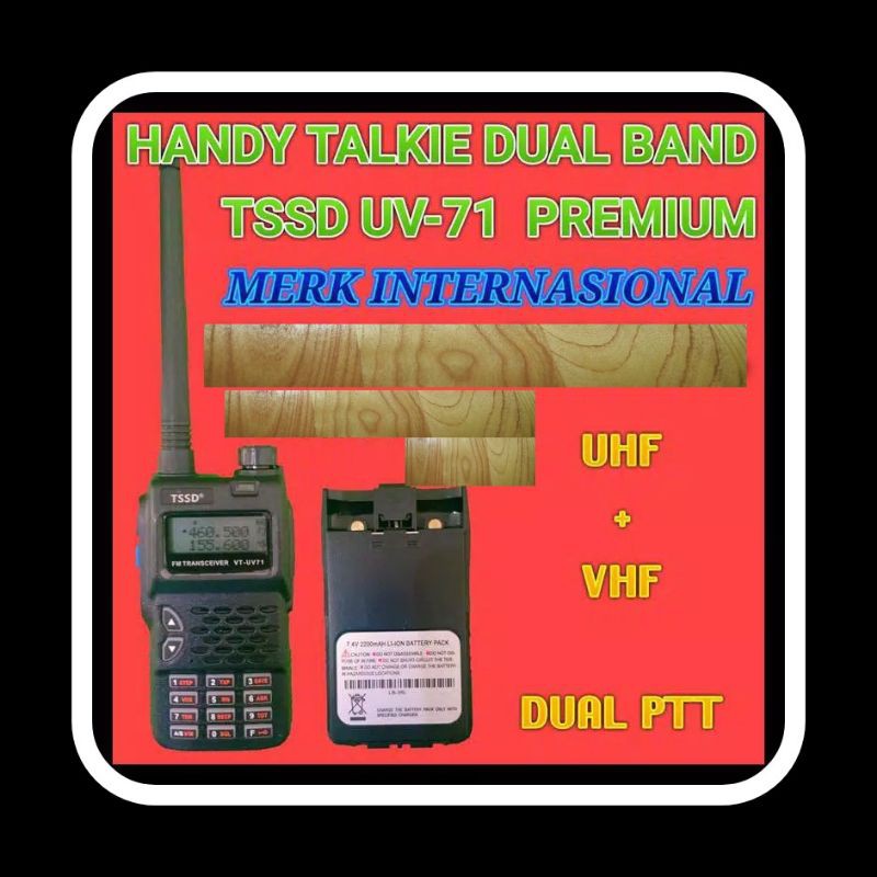 HT TSSD uv-71 Dual Band New Murah