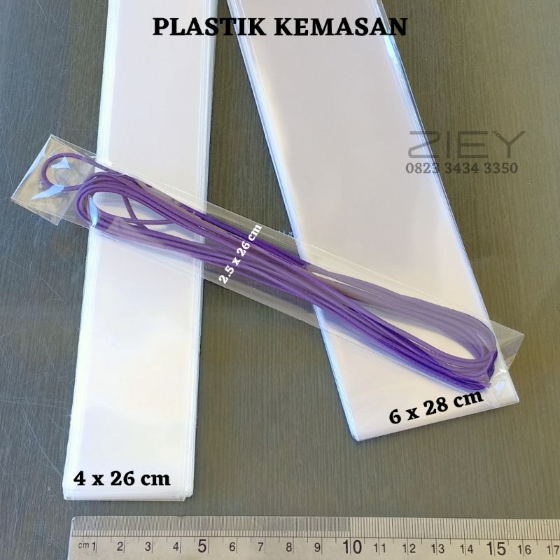PLASTIK KEMASAN OPP TEBAL (TANPA LEM)