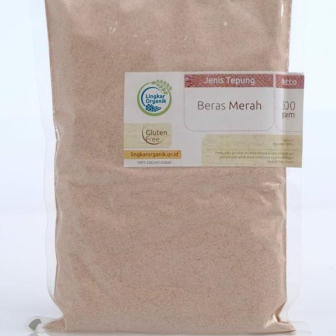 

Promo Awal tahun Lingkar Organik Tepung Beras Merah 500 Gram MPAsi Organic Flour Promo Awal