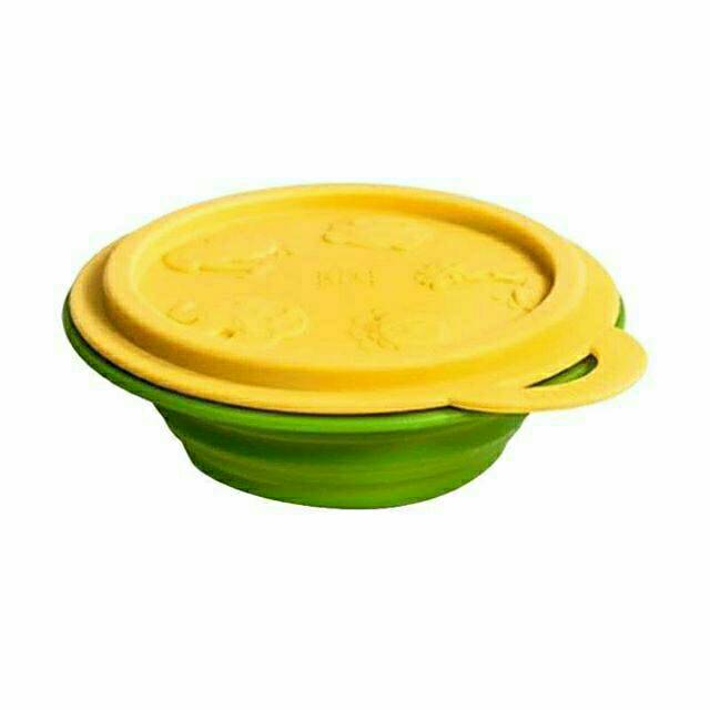 Marcus&amp;Marcus Alat Makan Collapsible Baby Bowl Green Elephant