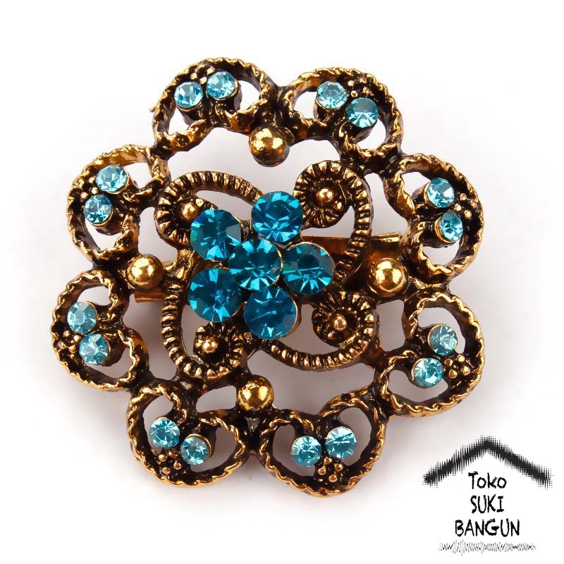 BRK 001-004 Bros Pin Mungil Bunga Wanita Fashion Flower Brooch Women