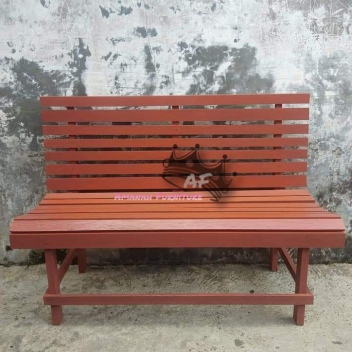 Daybed kursi ruang tamu resban - Bangku panjang kayu Bengkirai murah