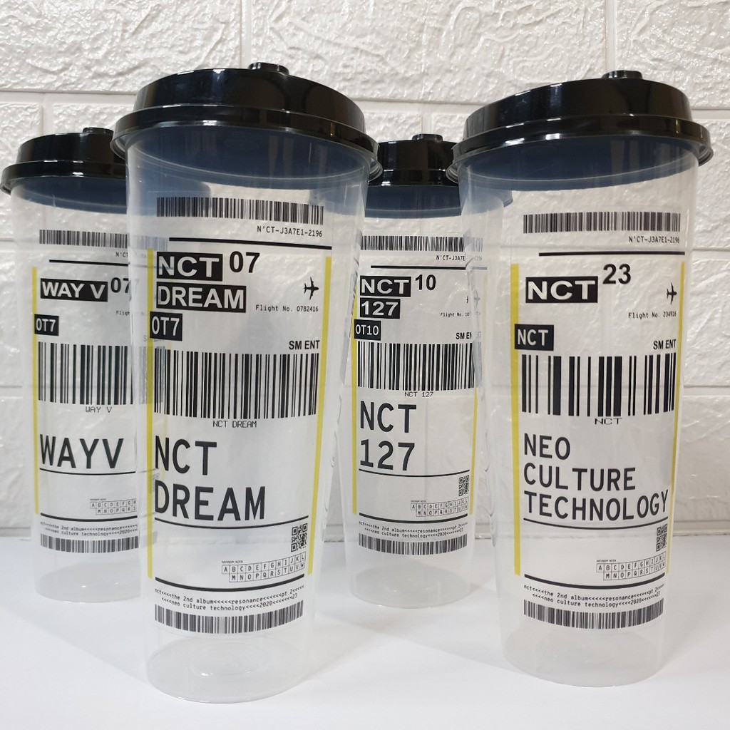 [ MHN BACA DESKRIPSI PRODUK ] REUSABLE CUP BARCODE NCT GROUP (READYSTOK)