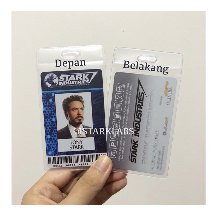 Kartu Animal Kaiser - Kartu Remi - Kartu Aikatsu Id Card Tony Stark Mandiri Emoney Stark Industries
