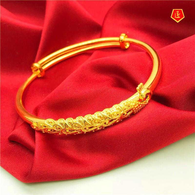 [Ready Stock]Fashion Auspicious Golden Phoenix Bracelet