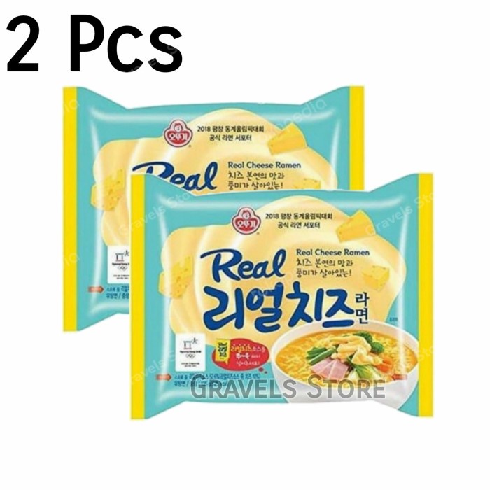 

impor-mie- 2 pcs ottogi real cheese ramyun - ramen keju asli ala korea -mie-impor.